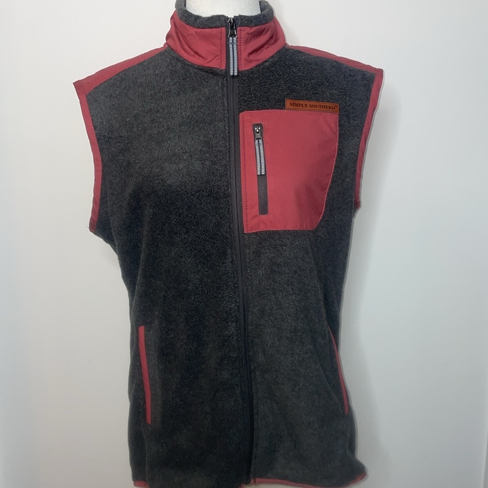 SIMPLY SOUTHERN (NWT) Women’s Size Small Zip Up Fleece Vest - Picture 3 of 9